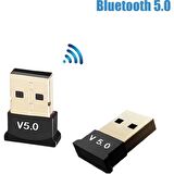Mini V5.0 USB Bluetooth Dongle 5.0 Bluetooth Adaptör [tak Çalıştır]